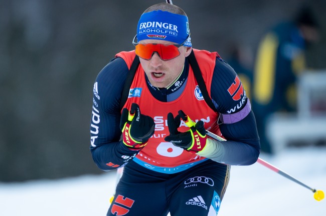 Эрик Лессер стал победителем гонки преследования на этапе Кубка мира по биатлону в Норвегии